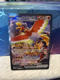 Pokemon Ethan's Ho-Oh EX 230/182 Sv10 Destined Rivals Holo Special Illustration - Image 1