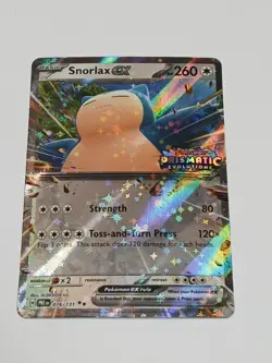 Snorlax ex 076/131 STAMPED Prismatic Evolutions Double Rare Pokemon Near Mint - Image 1