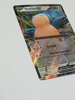 Snorlax ex 076/131 STAMPED Prismatic Evolutions Double Rare Pokemon Near Mint - Image 2