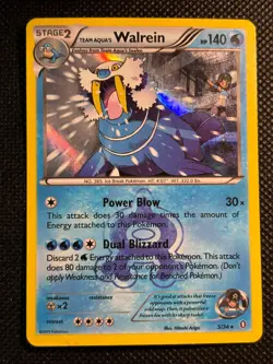 Pokemon TCG Team Aqua's Walrein Double Crisis 5/34 Holo Rare LP - Image 1