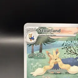 2025 Pokemon White Flare Stoutland Illustration Rare #156/086 Near Mint NM - Image 2