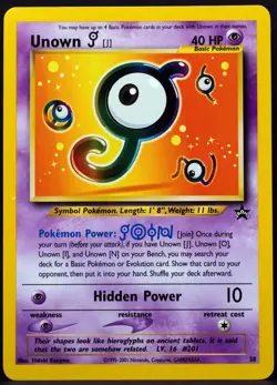 Pokemon - Unown - #38 - Black Star Promo - 2001 - Non-holo - Single - Image 1