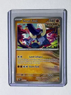 Pokemon TCG Prismatic Evolutions Great Tusk Master Ball 055/131 - Image 1