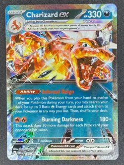 Pokemon Charizard ex 125/197 OBF Obsidian Flames NM - Image 1