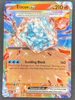 Pokemon Eiscue ex 042/197 OBF Obsidian Flames NM - Image 1