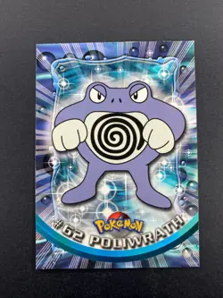 Poliwrath - 62 - Pokemon 1999 Topps TV - Blue Logo - NM - Image 1