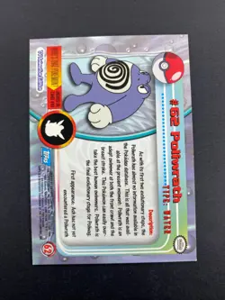 Poliwrath - 62 - Pokemon 1999 Topps TV - Blue Logo - NM - Image 2