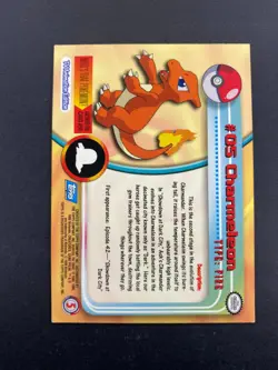 Charmeleon - 05 - Pokemon 1999 Topps TV - Blue Logo - LP - Image 2