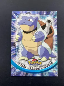 Blastoise - 09 - Pokemon 1999 Topps TV - Black Logo - LP - Image 1