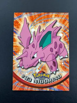 Nidorino - 33 - Pokemon 1999 Topps TV - Blue Logo - NM - Image 1