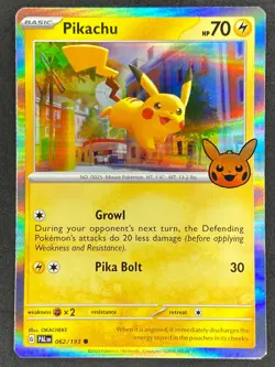 Pokemon Pikachu Trick or Trade 062/193 Paldea Evolved NM - Image 1