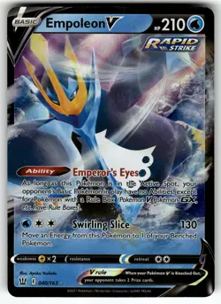 Empoleon V 040/163 SWSH05: Battle Styles NM Pokemon Card TCG - Image 1