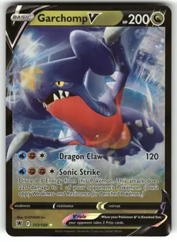 Garchomp V 117/189 SWSH10: Astral Radiance NM Pokemon Card TCG - Image 1
