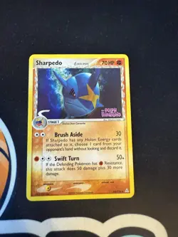 Pokemon Card - Sharpedo Holon Phantoms 53/110 Uncommon Reverse Holo Stamped - Image 1