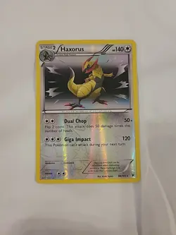 Pokemon Card Haxorus 88/101 Reverse Holo Rare Noble Victories - Image 1