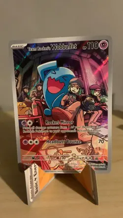Team Rocket's Wobbuffet 203 Sv: Scarlet & Violet Promo Cards Holo - Image 1