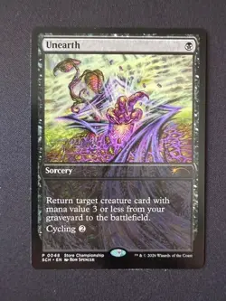 Unearth Store Championship Promo Magic the Gathering MtG - Image 1