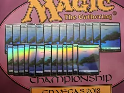27x FOIL Island (375) - Double Masters - (NM) 27x LOT FOIL - Image 1