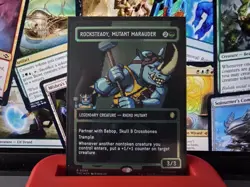 FOIL ROCKSTEADY, MUTANT MARAUDER (BORDERLESS) (094) Teenage Mutant - Image 1