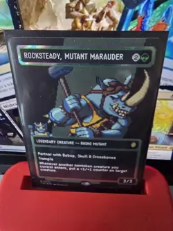 FOIL ROCKSTEADY, MUTANT MARAUDER (BORDERLESS) (094) Teenage Mutant - Image 2