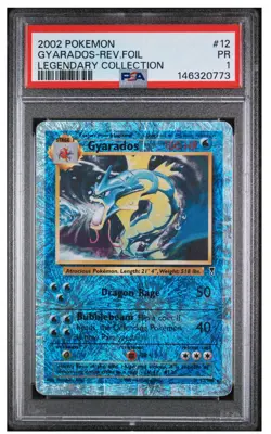 2002 POKEMON LEGENDARY COLLECTION 12 GYARADOS reverse holo foil PSA 1 PR pop 93 - Image 3