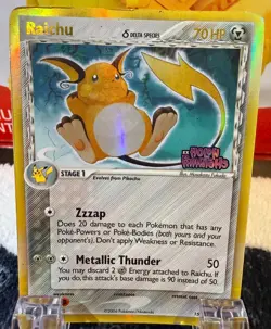 Pokemon TCG Raichu Delta Species Holo Rare – 15/110 – EX Holon Phantoms 2006 - Image 1
