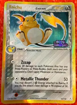 Pokemon TCG Raichu Delta Species Holo Rare – 15/110 – EX Holon Phantoms 2006 - Image 2