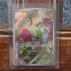 Pokemon Paldea Evolved Full Art Holo Lot - Sprigatito 196/193 Heracross - Image 2