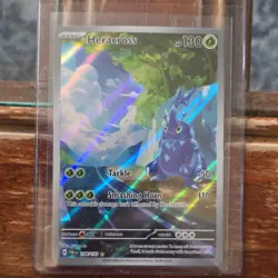 Pokemon Paldea Evolved Full Art Holo Lot - Sprigatito 196/193 Heracross - Image 4