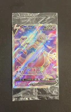 Pokemon Mewtwo V SWSH229 Sealed Black Star Promo Holo NM Sword Shield - Image 1