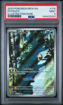 2023 POKEMON MEW EN-151 ILLUSTRATION RARE #175 PSYDUCK PSA 9 - Image 1