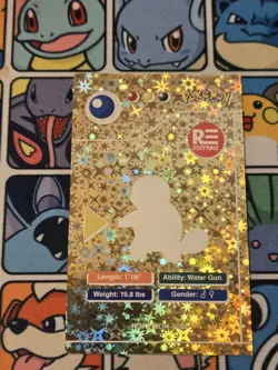 Misprint Squirtle #7 Pokemon Kanto Holo Shift Pokedex Series Peru Error - Image 2