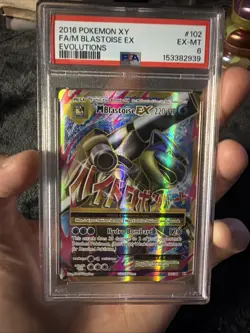 Pokemon TCG M Blastoise EX Full Art 102/108 Evolutions Psa 6 - Image 3