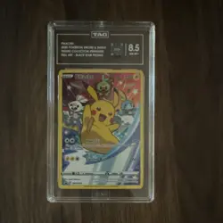 The Pokemon Company Pikachu SWSH020 Full Art Promo Holo Eng TAG 8.5 - Image 1