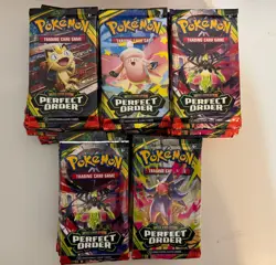 50x Pokemon TCG: Mega Evolution Perfect Order Booster Packs Lot New Sealed Loose - Image 1