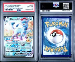 PSA 10 Glaceon Vmax #209 SWSH Evolving Skies 2021 Pokemon GEM MINT - Image 3