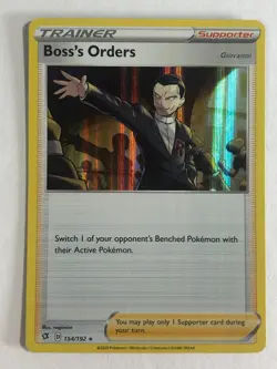 Pokemon TCG Rebel Clash Holographic Boss's Orders 154/192 Near Mint - Image 1