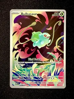 Pokemon Bulbasaur Full Art Holo Illustration Rare Me01: Mega Evolution 133/132 - Image 1