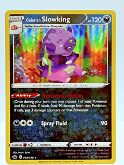 Galarian Slowking 098/198 Holo Rare Chilling Reign Pokemon Near Mint - Image 1