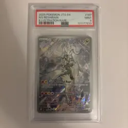 Pokemon TCG N's Reshiram Illustration Rare Holo 167/159 Sv09 PSA 9 stamped - Image 1