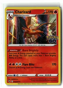 Charizard ⭐ 010/078 Holo Rare Pokemon GO 2022 Pokemon NM - Image 1