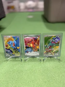 First Partner Illustration Bulbasaur Charmander Squirtle Pokemon TCG - Mint - Image 1