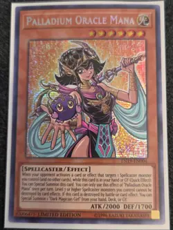 Yugioh Palladium Oracle Mana TN19-EN004 Secret Rare Limited Edition NM - Image 1