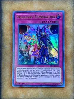 Yugioh Magicians' Combination LED6-EN005 Ultra Rare 1st Ed NM - Image 1