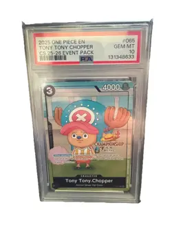 2025 ONE PIECE CHAMPIONSHIP CS 25-26 EVENT PACK P-065 TONY TONY CHOPPER PSA 10 - Image 1