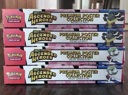 (LOT OF 4)Pokemon TCG Ascended Heroes Premium Poster Collection 2 sets - Image 2