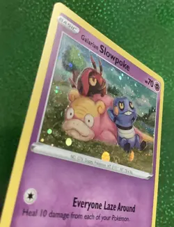 Pokemon card & code Galarian Slowpoke SWSH126 Black Star Promo Holo NM - Image 4
