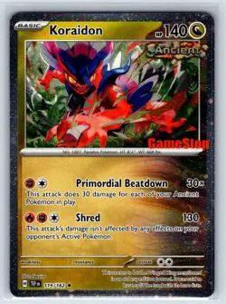 Koraidon (Gamestop Promo) 119/162 Miscellaneous Cards & Products Reverse Holo NM - Image 1