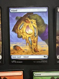 MTG Teenage Mutant Ninja Turtles Pizza Basic Land Set 5 Cards Non-Foil TMT NM - Image 3