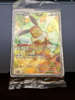 Pokemon Scarlet & Violet Eevee Promo Rare Holo Card SVP 173 Sealed - Image 1